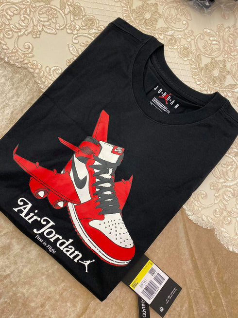 Men short-sleeve graphic Crew air jordan נייקי חולצת טישרט אייר ג'ורדן לגבר